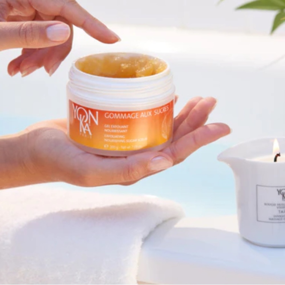 YONKA PARIS body scrub GOMMAGE SUCRE MANDARIN
